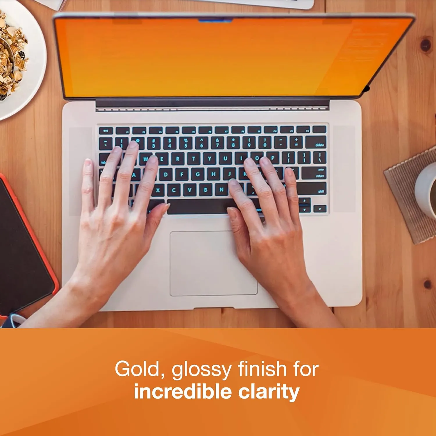 3M Gold Privacy Filter For Full Screen 15.6in Widescreen Laptop With Comply Attachment System GF156W9E