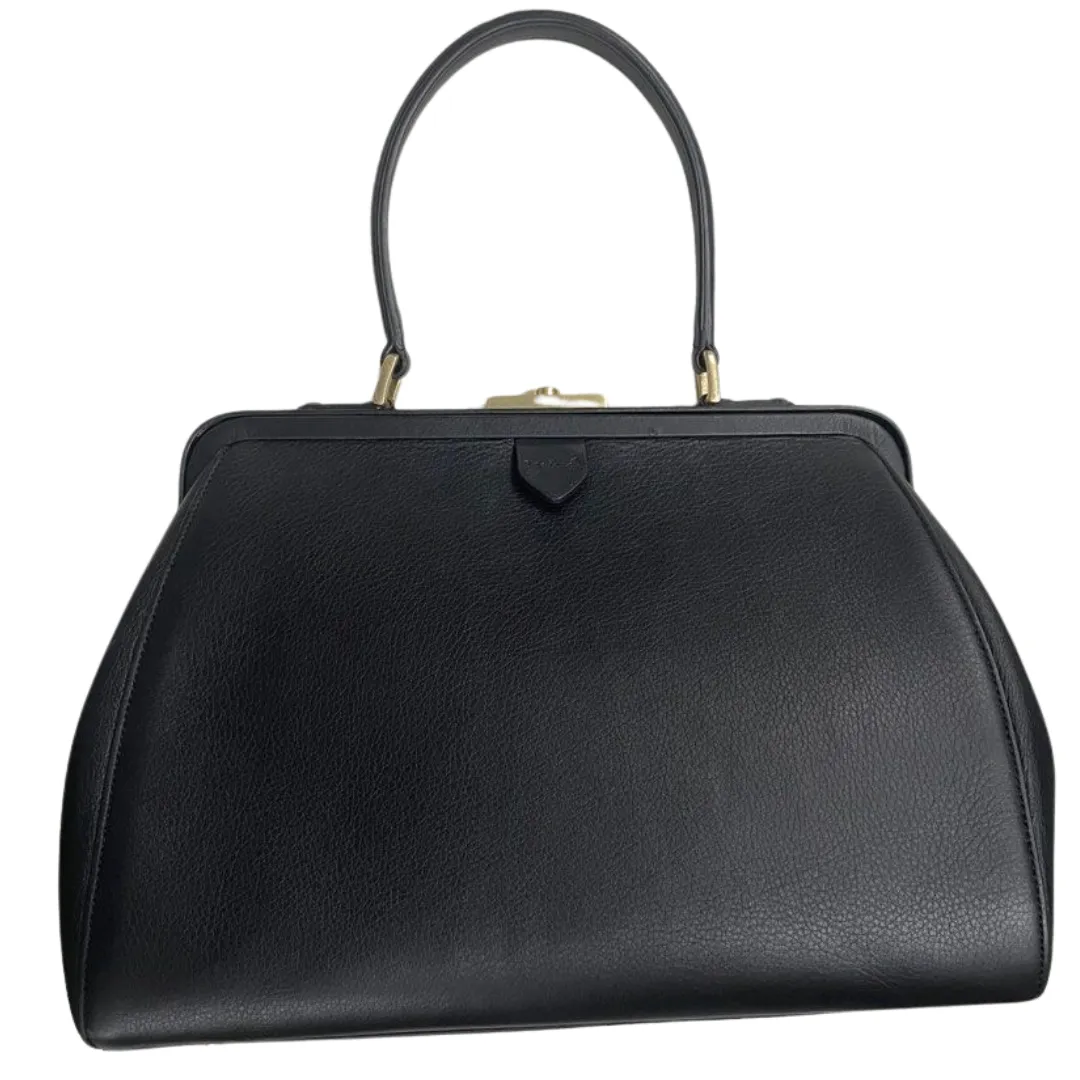 Agnes B Leather Top Handle Bag