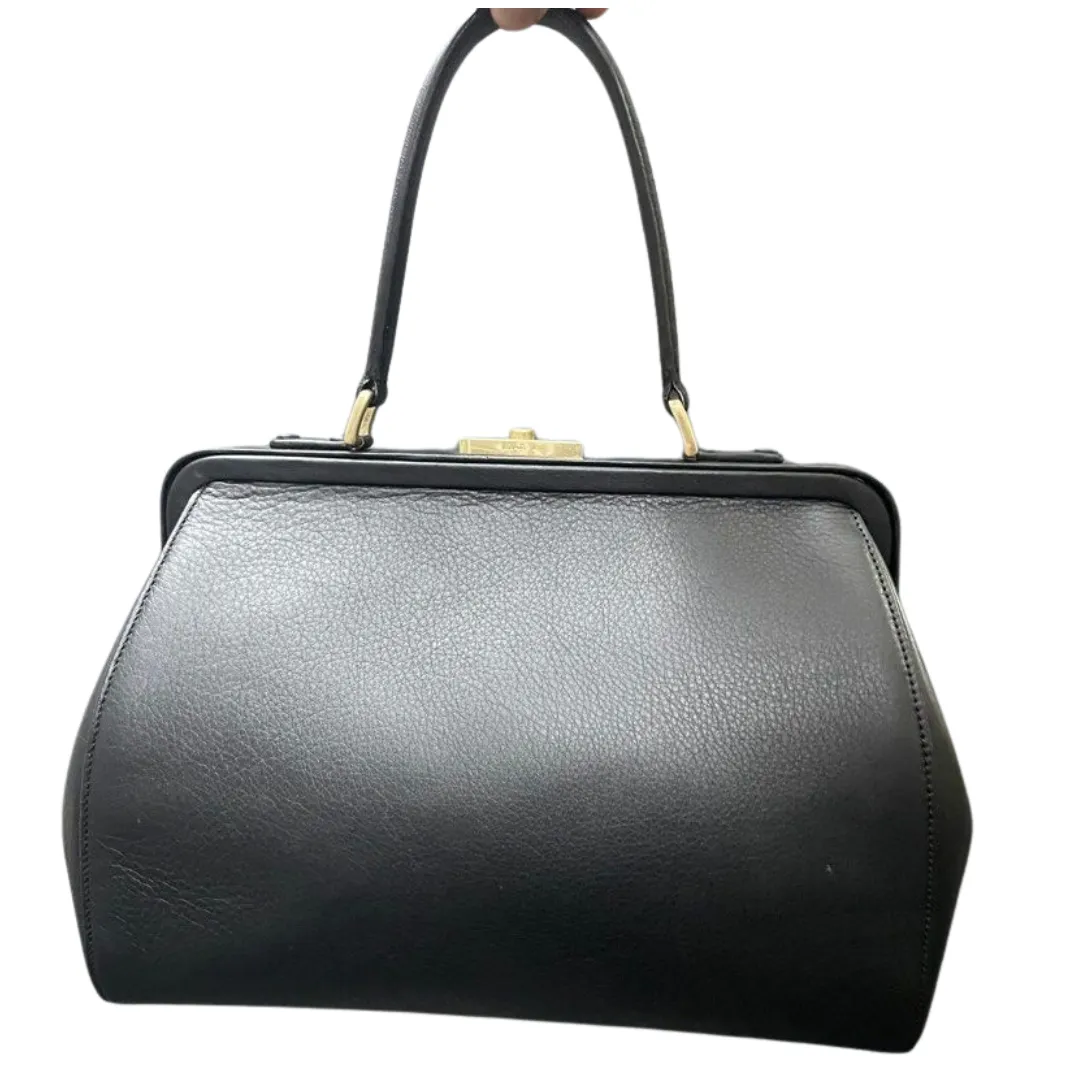 Agnes B Leather Top Handle Bag