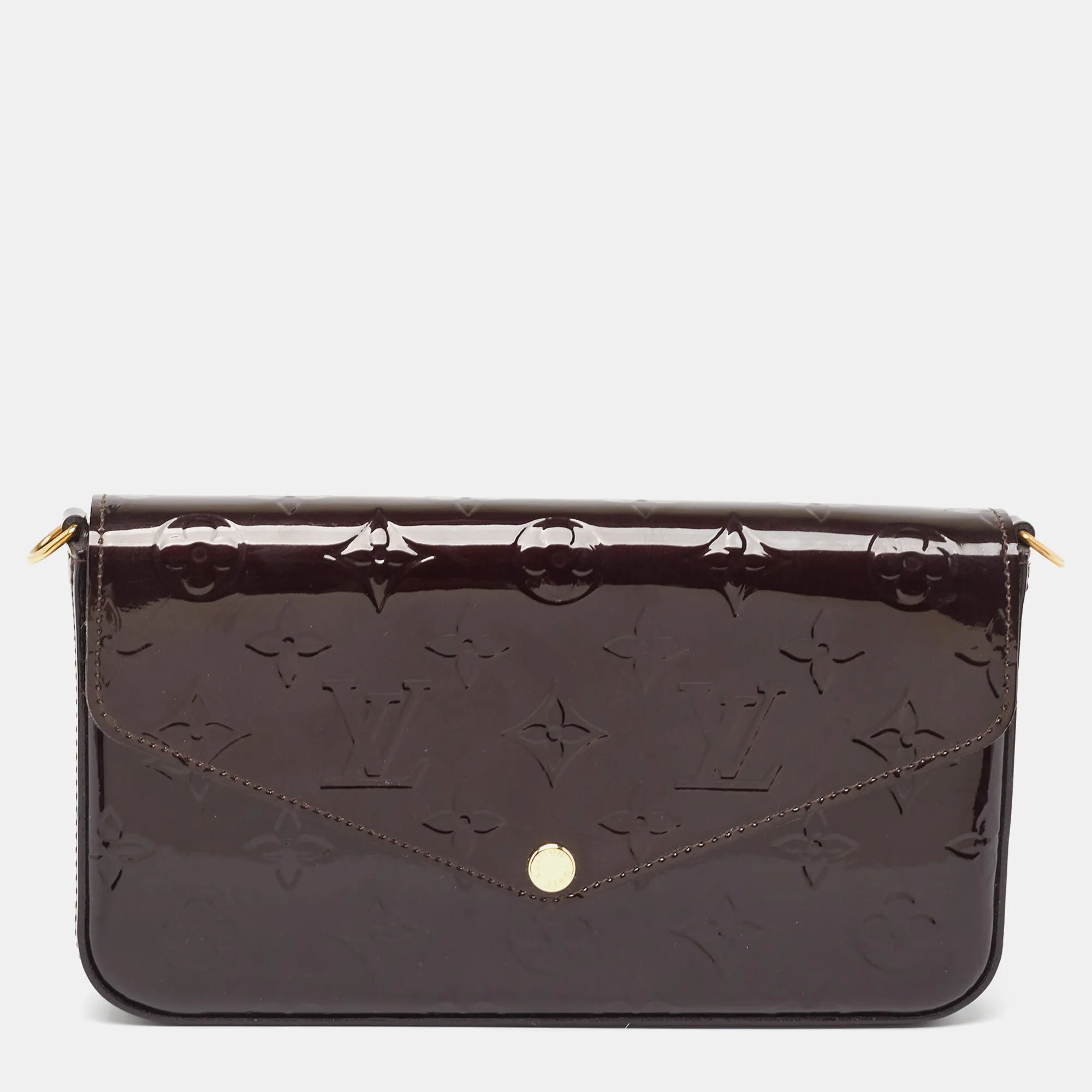 Amarante Monogram Vernis Pochette Felicie Bag
