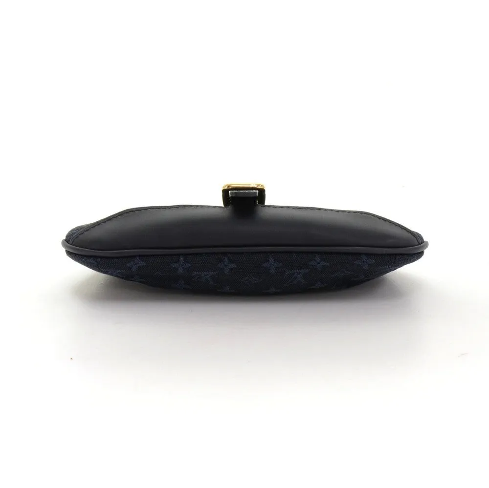 Anne Sophie Mini Lin Canvas Clutch Bag