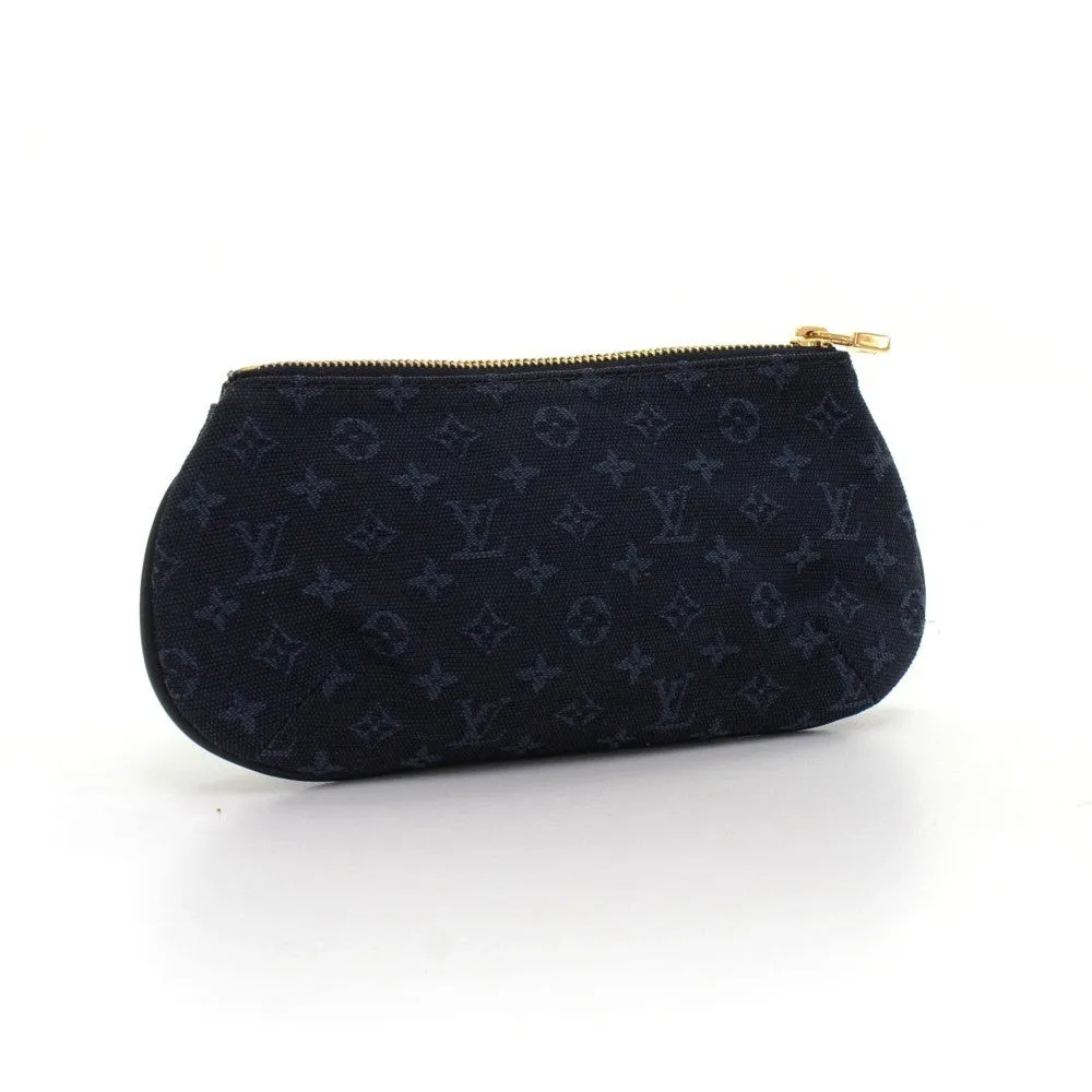 Anne Sophie Mini Lin Canvas Clutch Bag