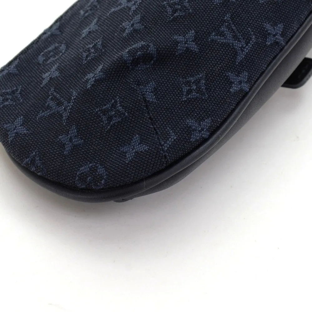 Anne Sophie Mini Lin Canvas Clutch Bag