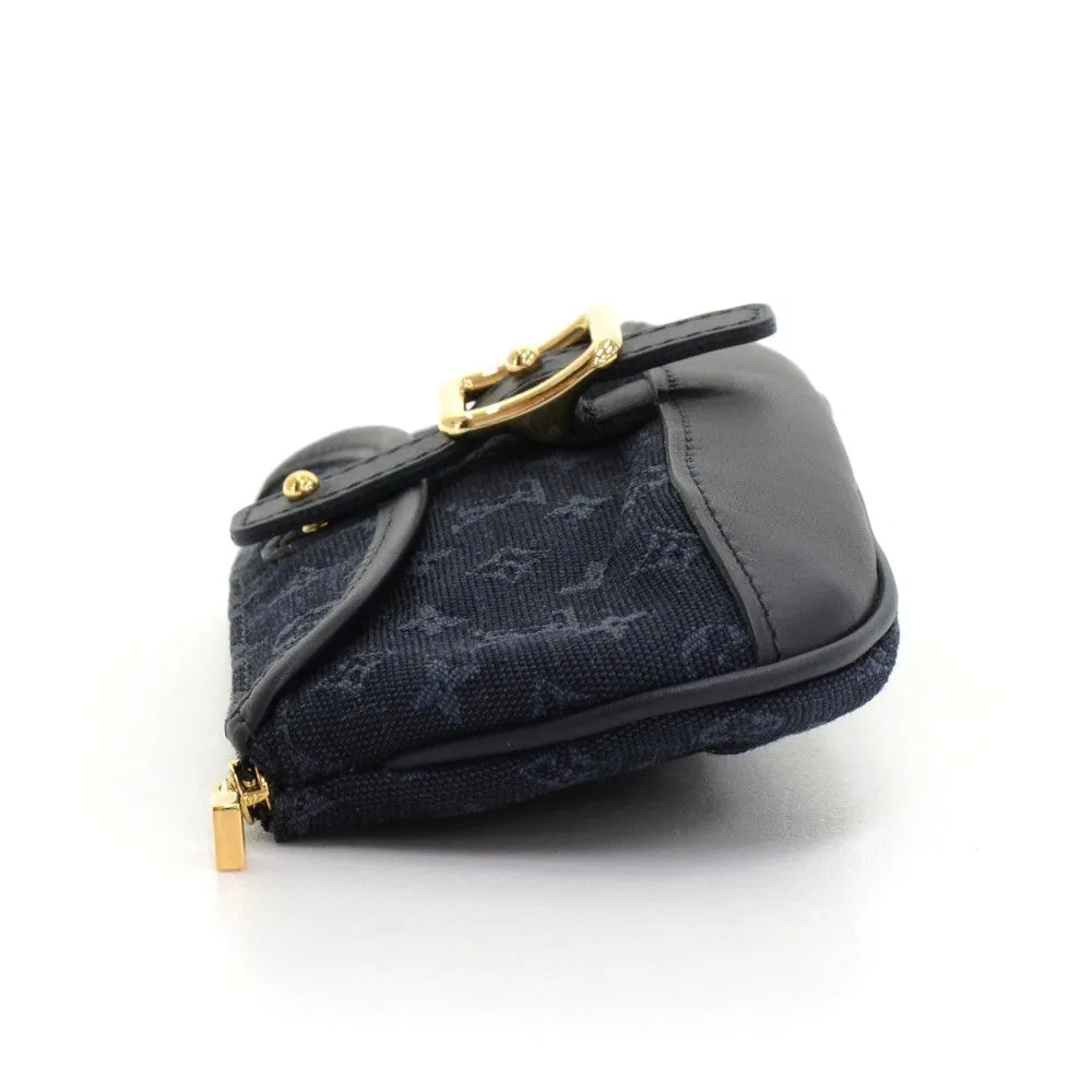 Anne Sophie Mini Lin Canvas Clutch Bag