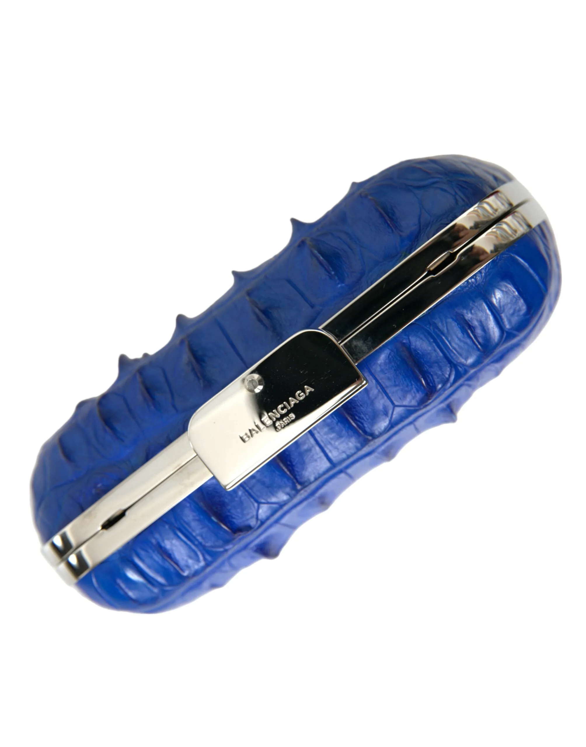 Balenciaga Electric  Crocodile Skin Women's Clutch