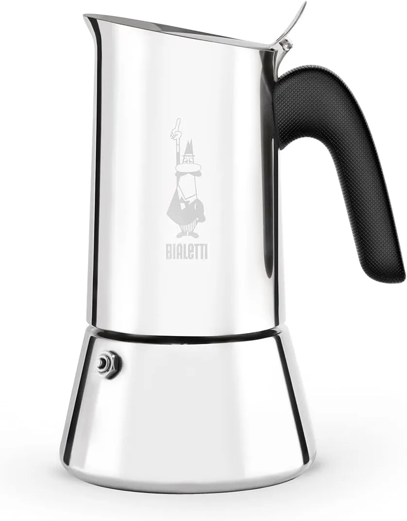 Bialetti 0007254/CN Venus Induction Coffee Maker, 4 Cups, Silver