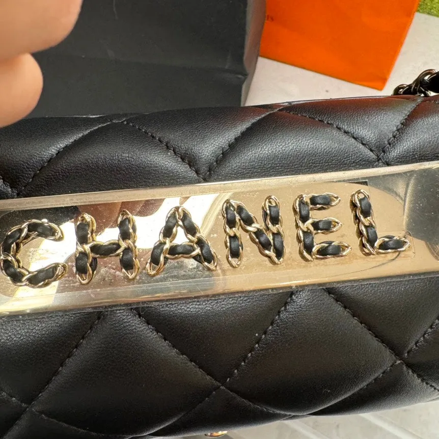 BIG DISCOUNT  Chanel Classic Black Quilted Leather Satchel Bag