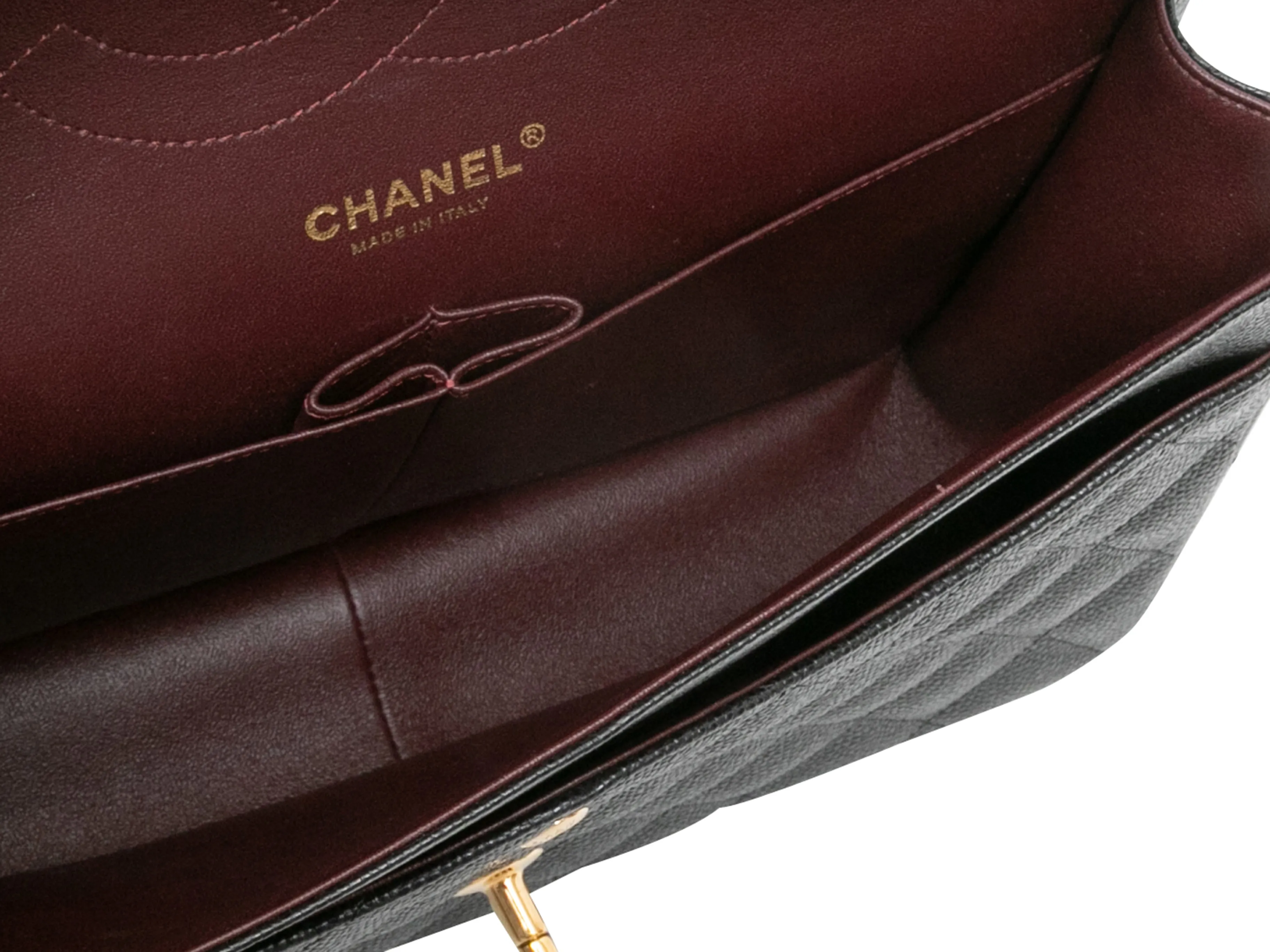 Black Chanel 2017 Classic Jumbo Caviar Double Flap Bag