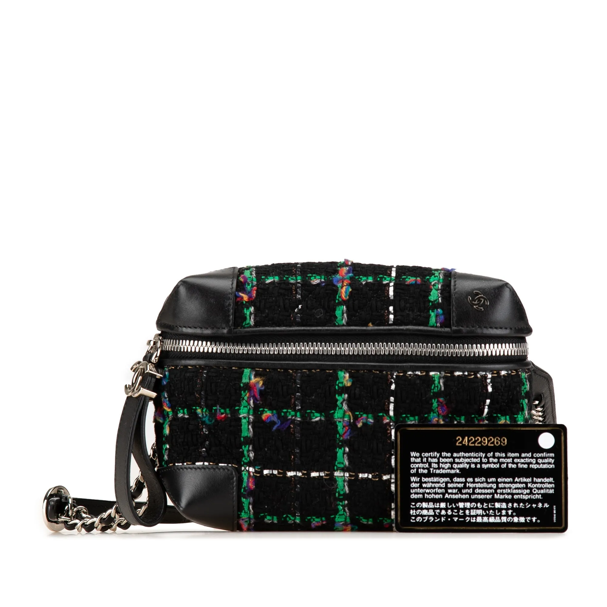 Black Chanel Tweed Street Allure Belt Bag