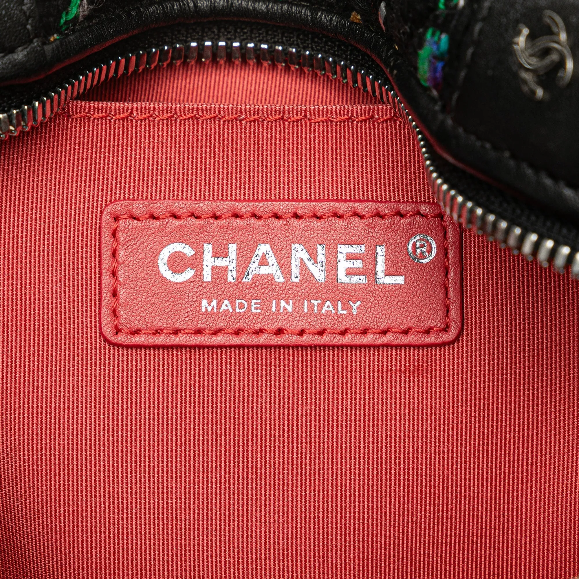 Black Chanel Tweed Street Allure Belt Bag
