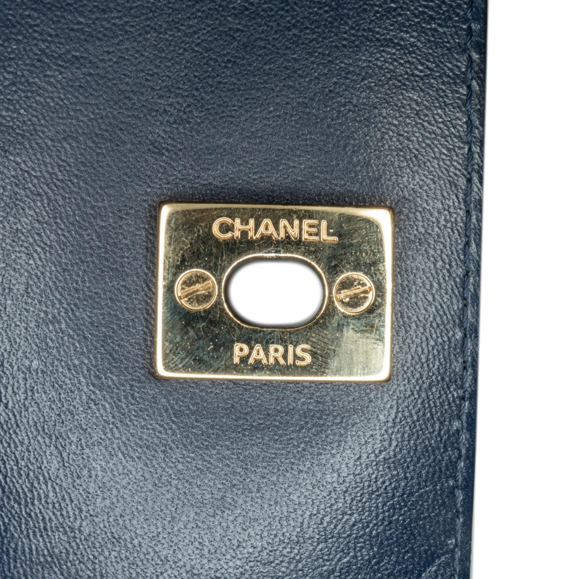 Blue Chanel CC Multicolor Tweed Double Flap Crossbody Bag