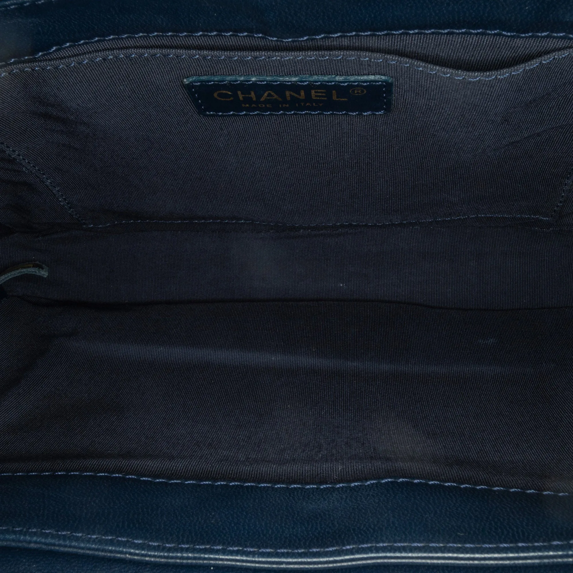 Blue Chanel CC Multicolor Tweed Double Flap Crossbody Bag