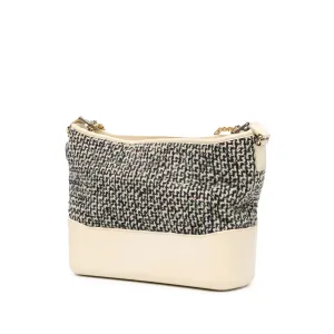 Blue Chanel Medium Tweed and Lambskin Gabrielle Crossbody