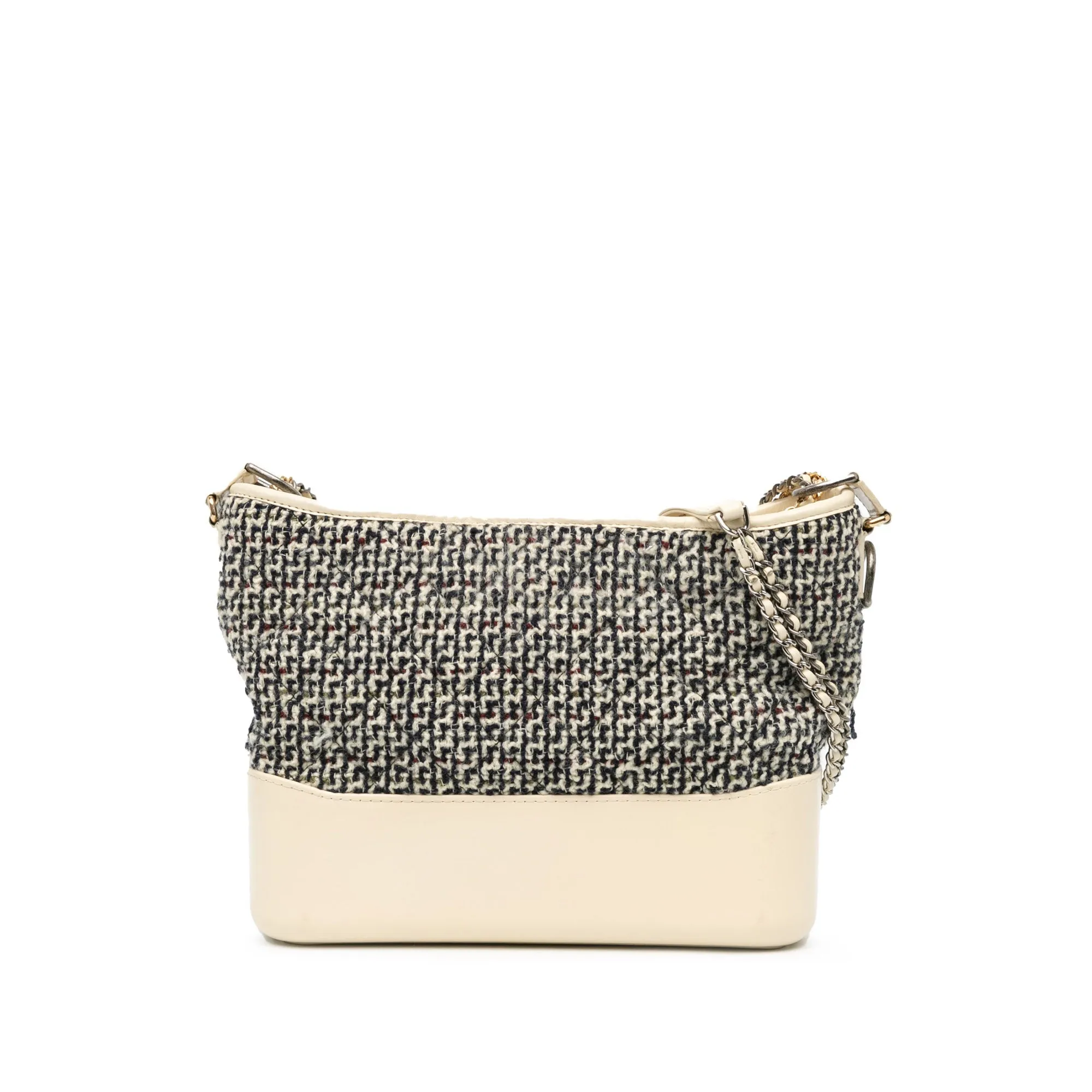 Blue Chanel Medium Tweed and Lambskin Gabrielle Crossbody