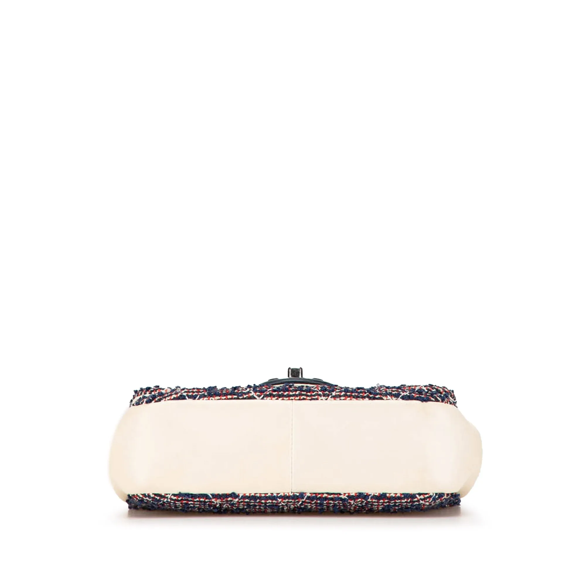 Blue Chanel Mini Rectangular Tweed Single Flap Shoulder Bag