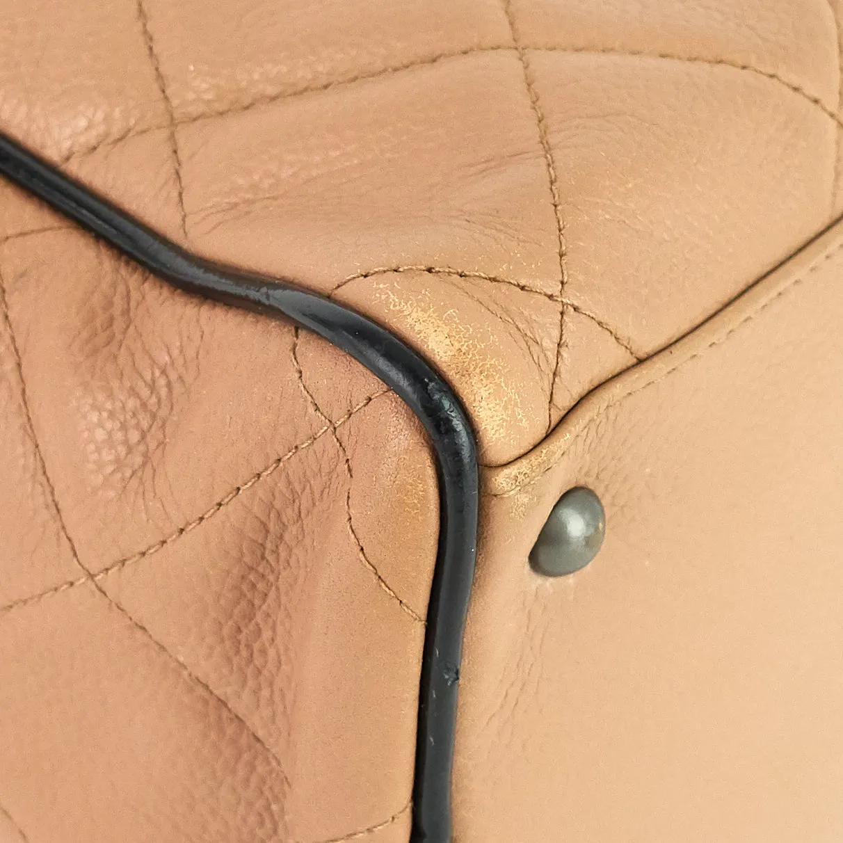 Boston Caviar Leather Travel Bag