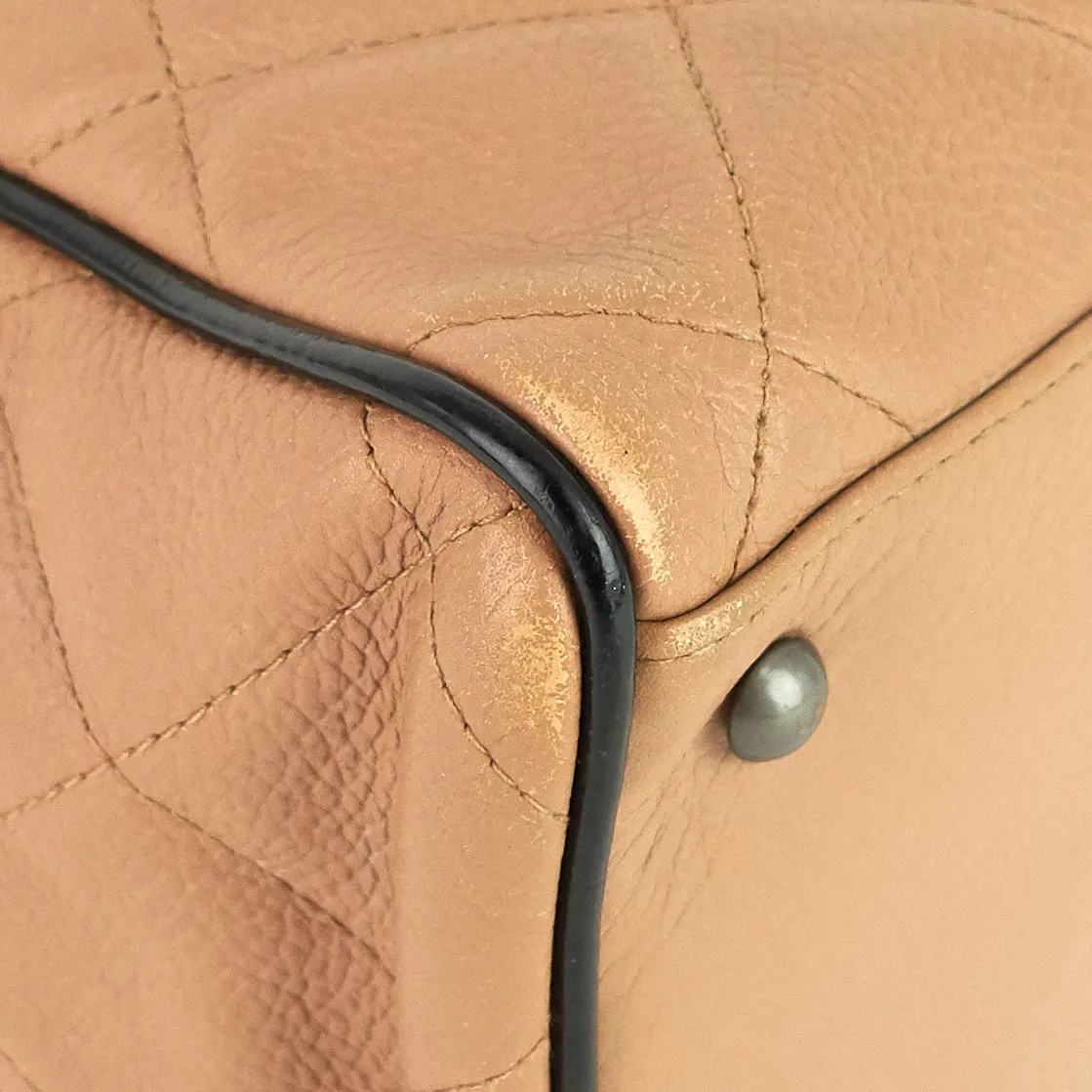 Boston Caviar Leather Travel Bag