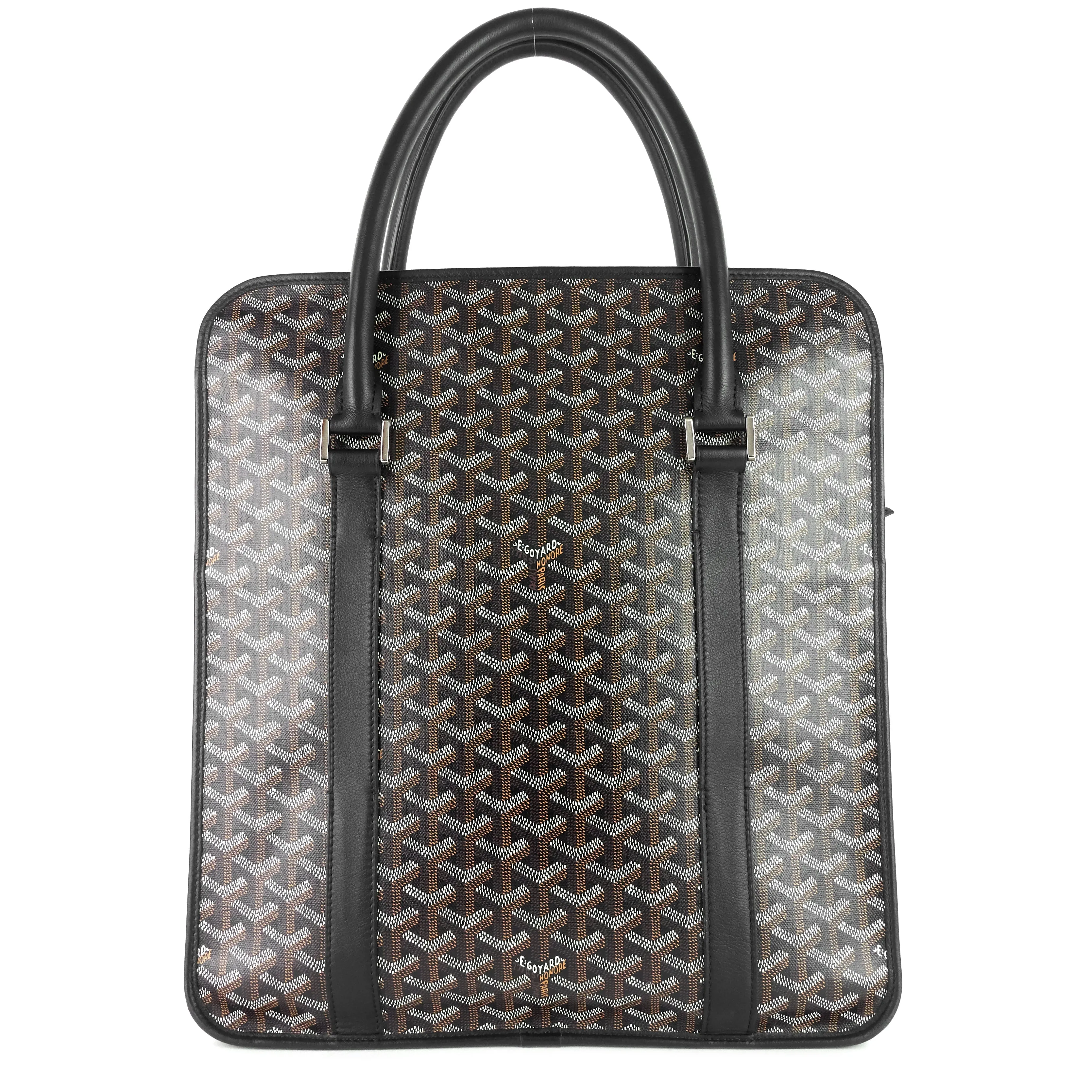 Bourgogne Goyardine Canvas and Chevroches Calfskin Bag