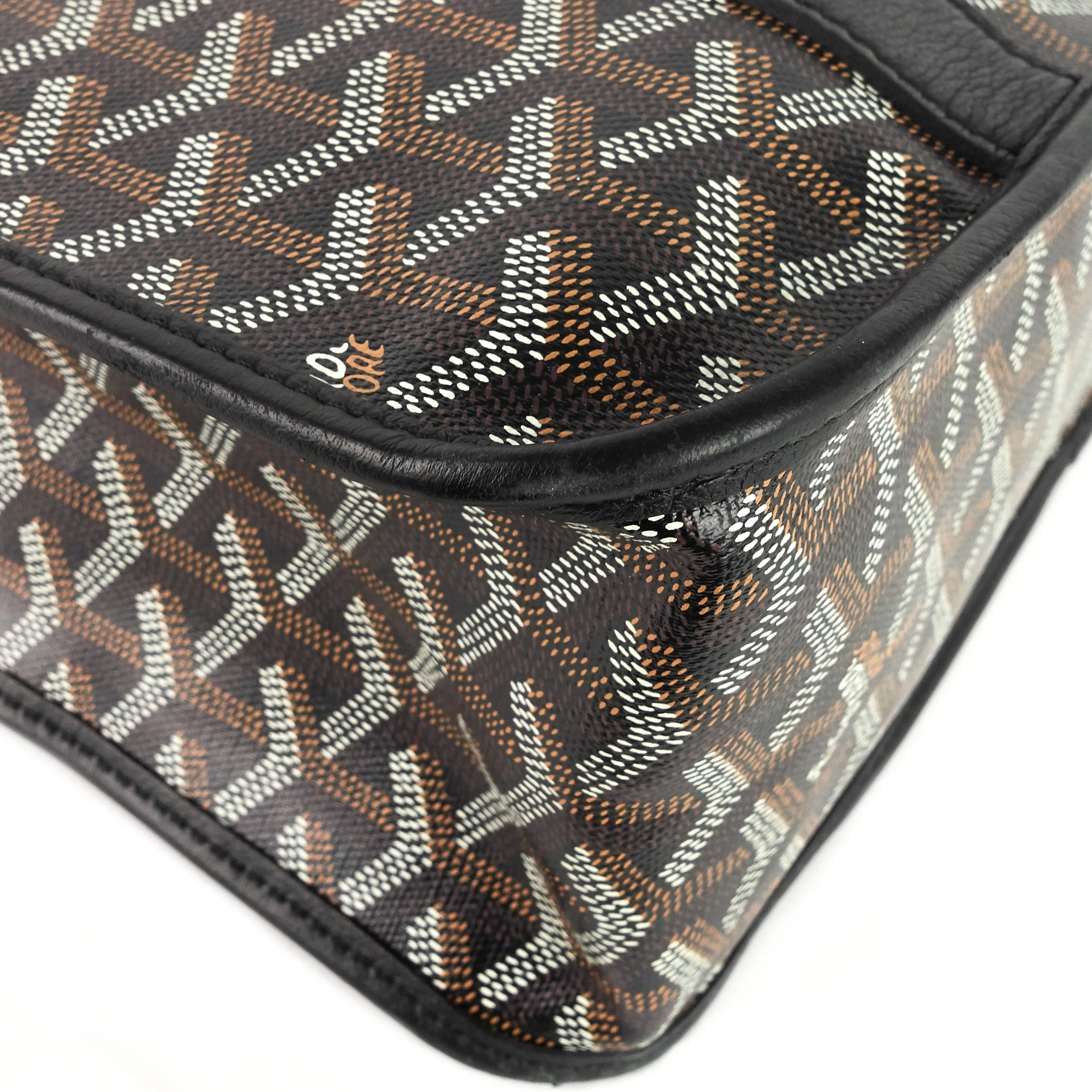 Bourgogne Goyardine Canvas and Chevroches Calfskin Bag