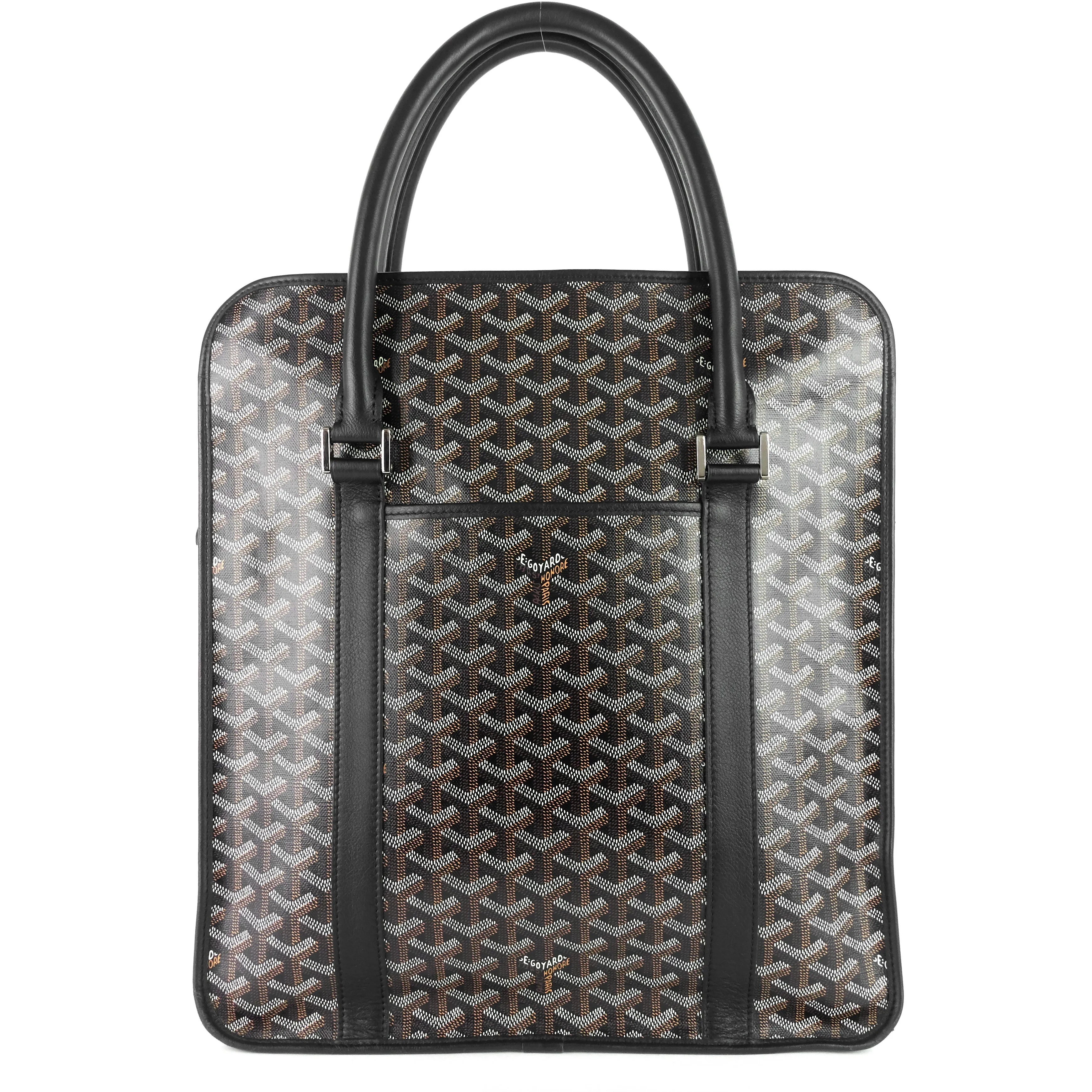 Bourgogne Goyardine Canvas and Chevroches Calfskin Bag