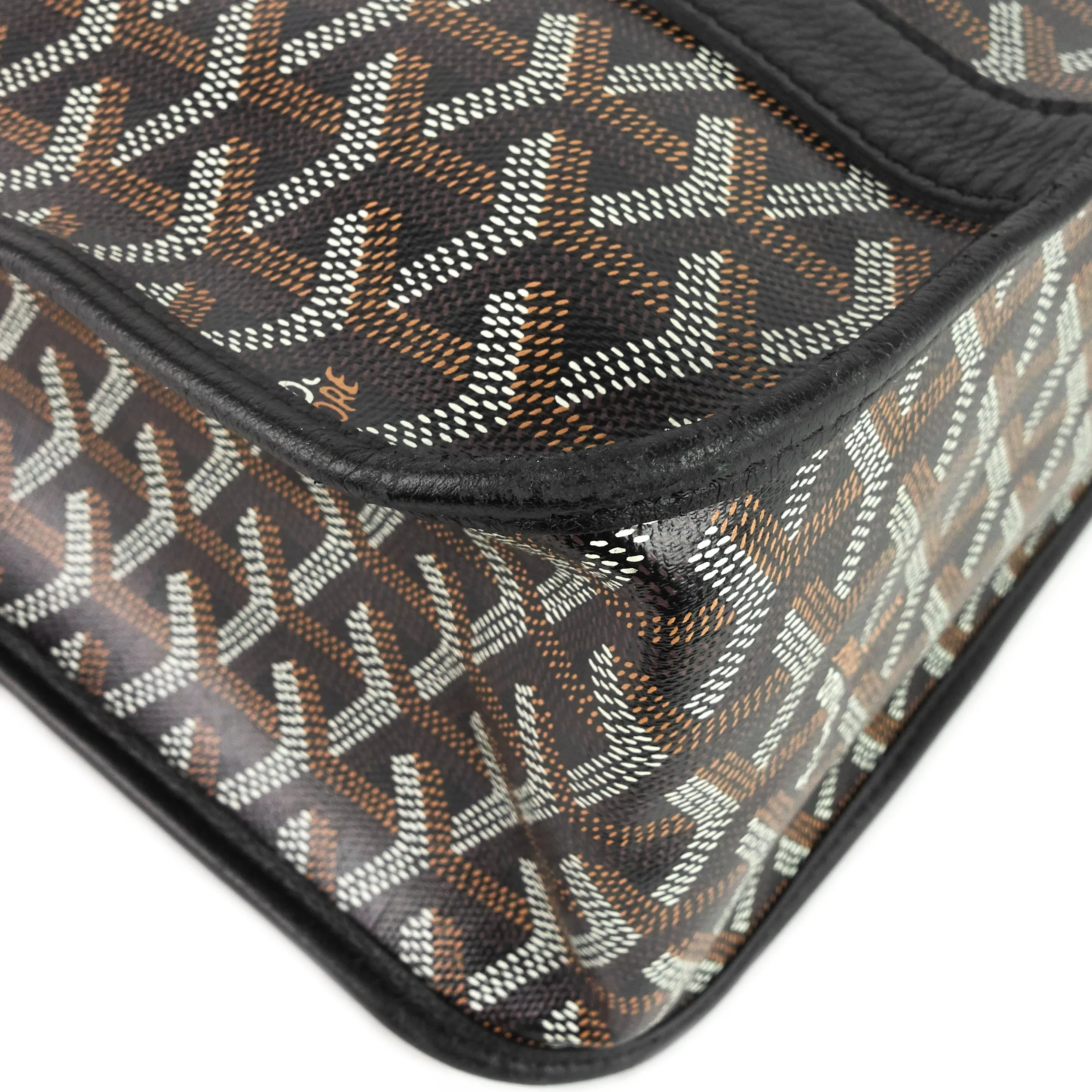 Bourgogne Goyardine Canvas and Chevroches Calfskin Bag