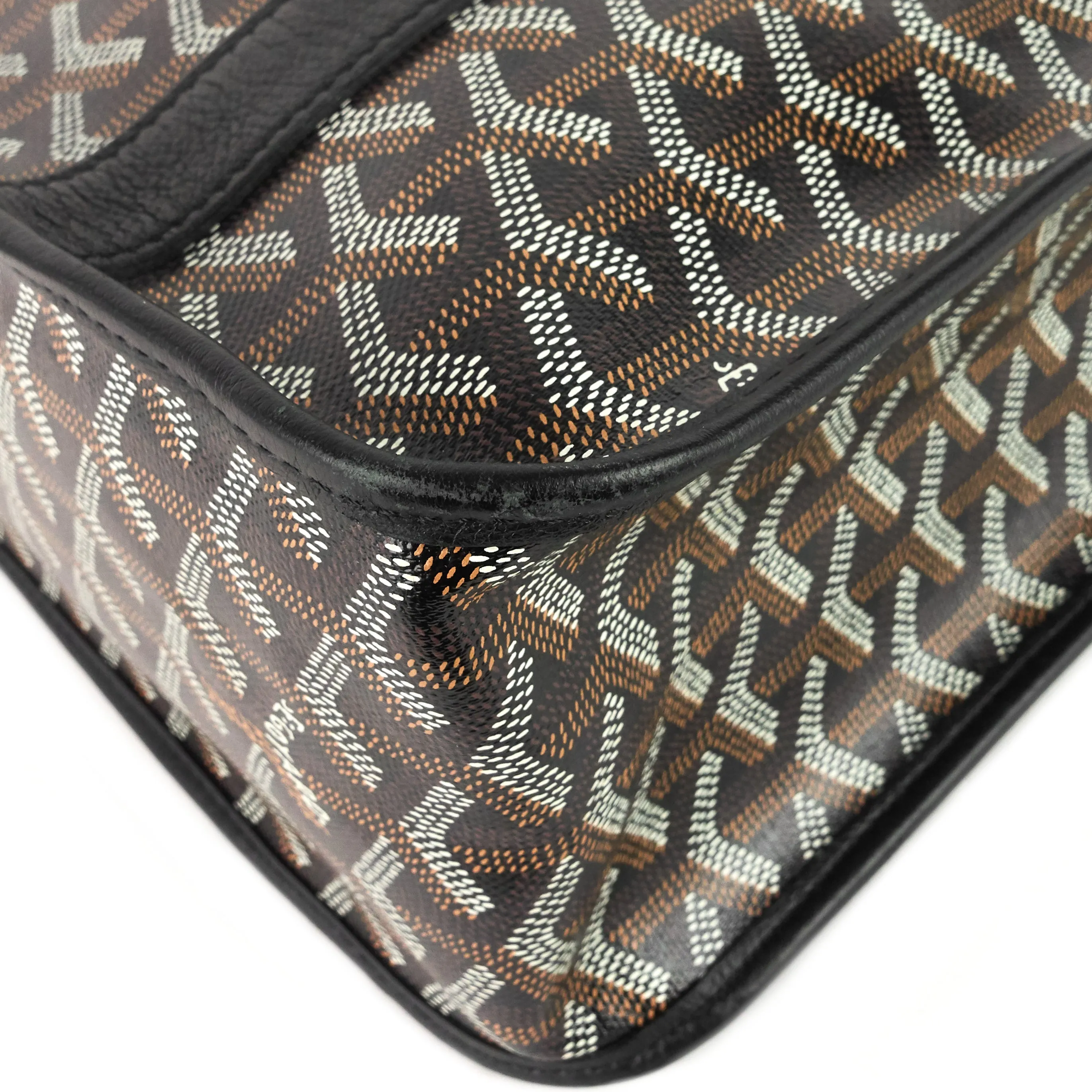 Bourgogne Goyardine Canvas and Chevroches Calfskin Bag