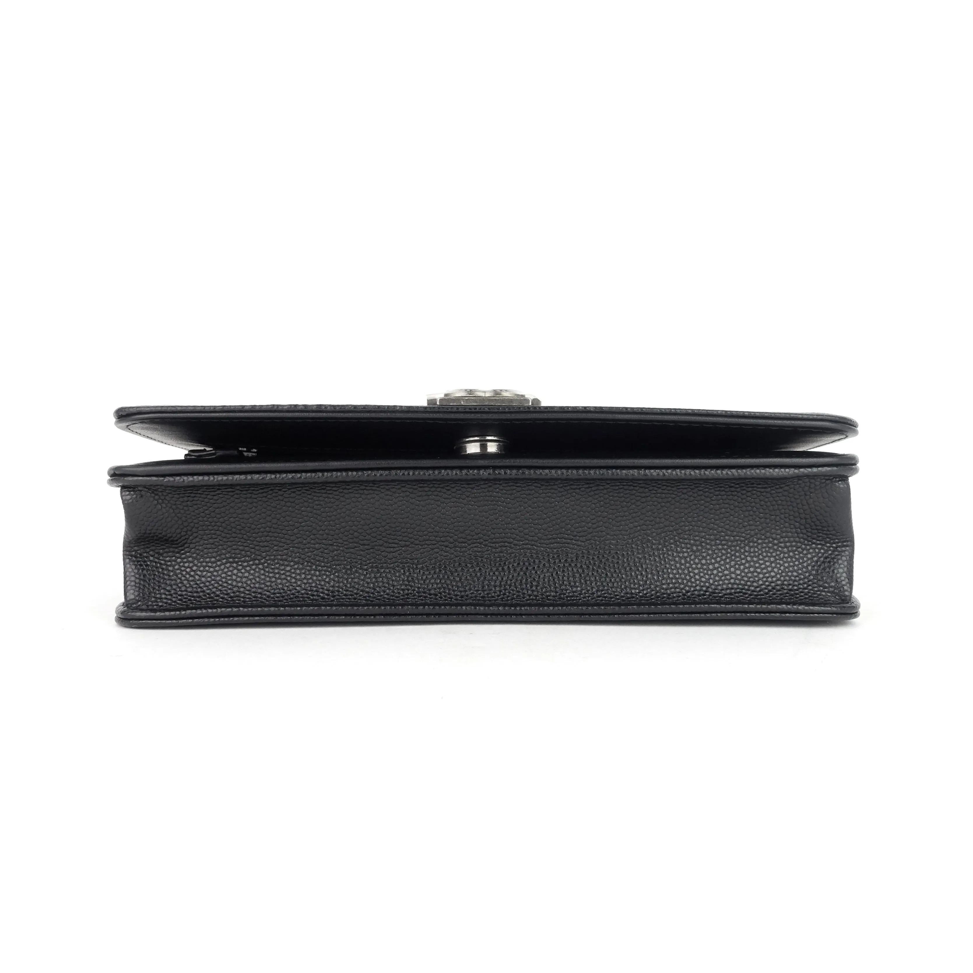 Boy Caviar Leather Wallet on Chain Bag