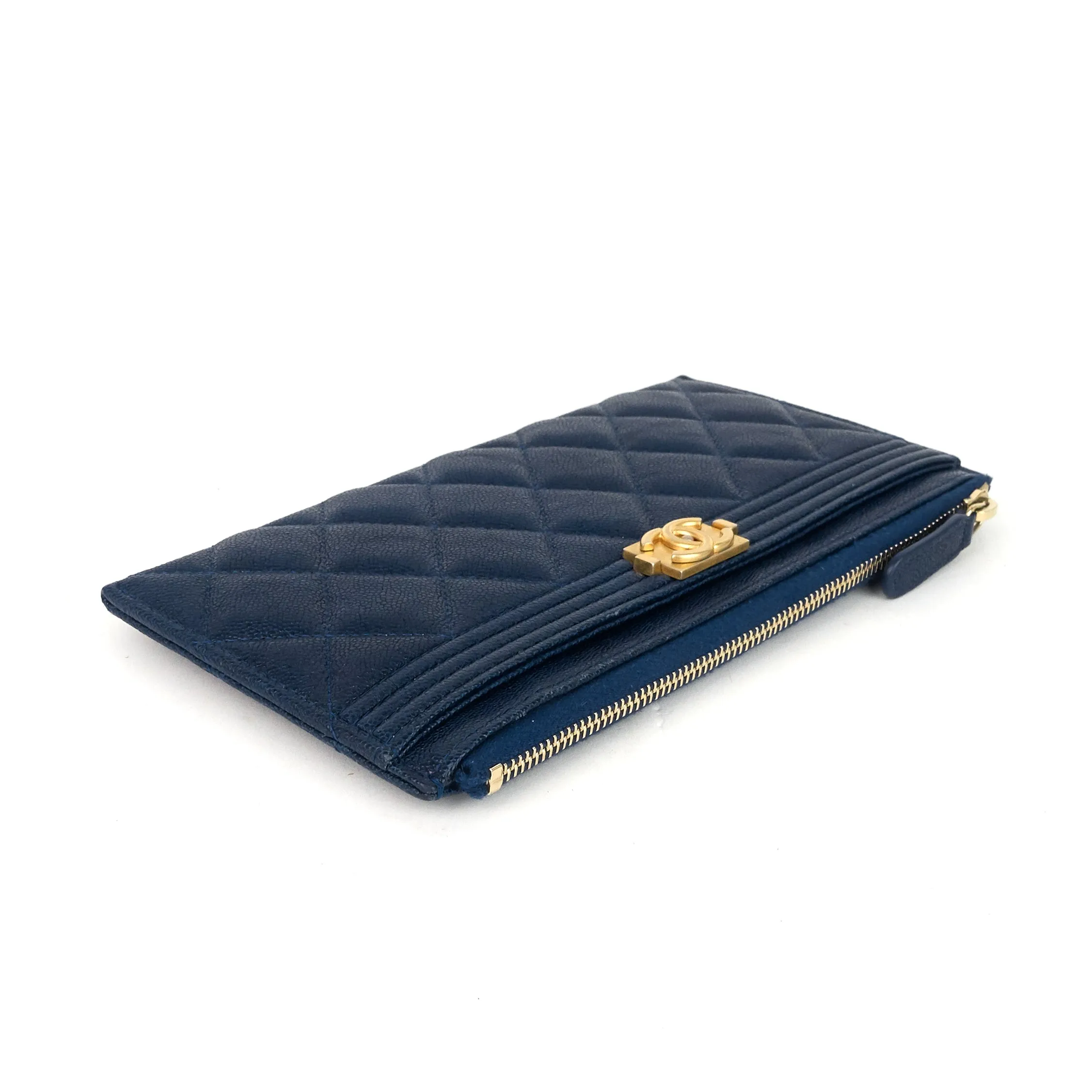 Boy O Case Caviar Leather Wallet