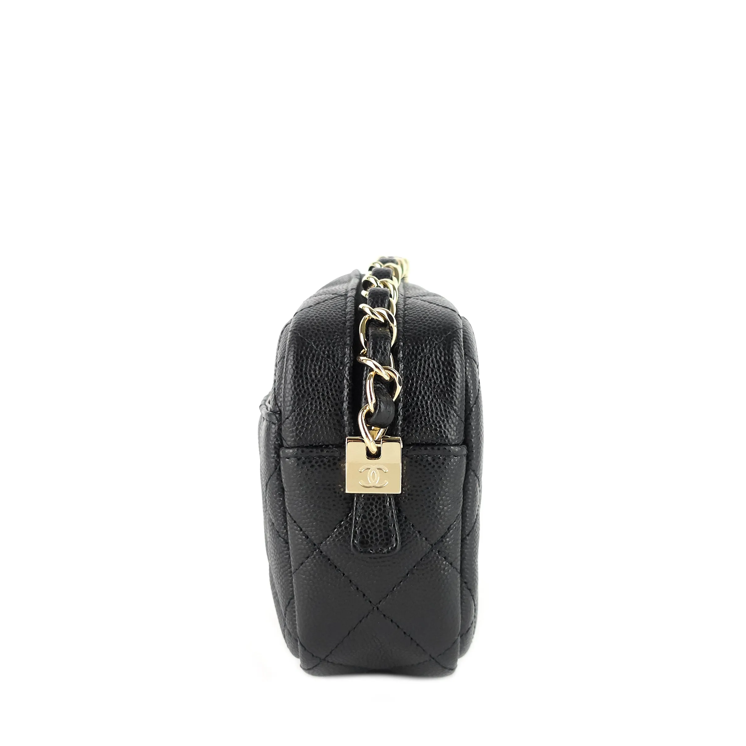 Camera Case Mini Caviar Leather Bag