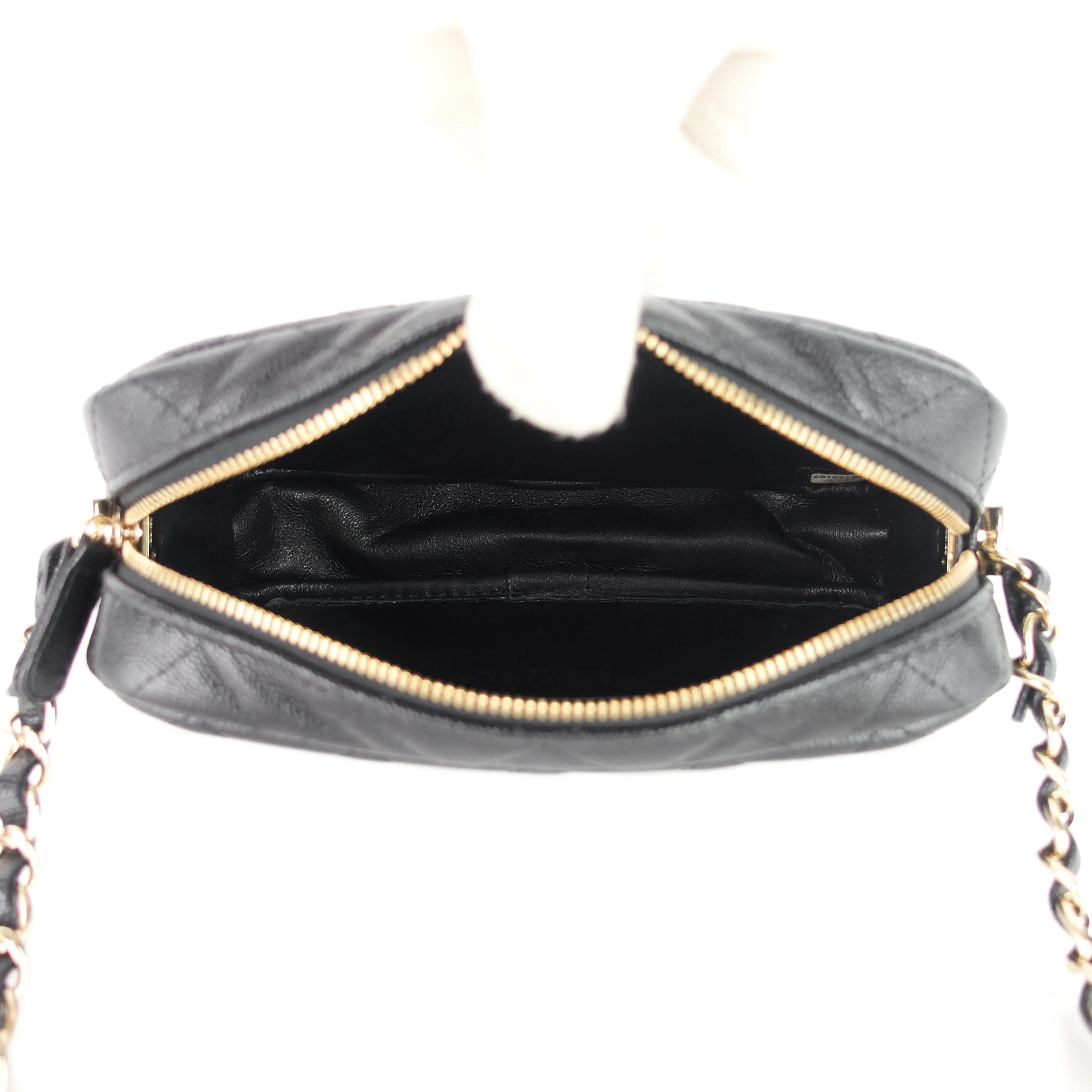 Camera Case Mini Caviar Leather Bag