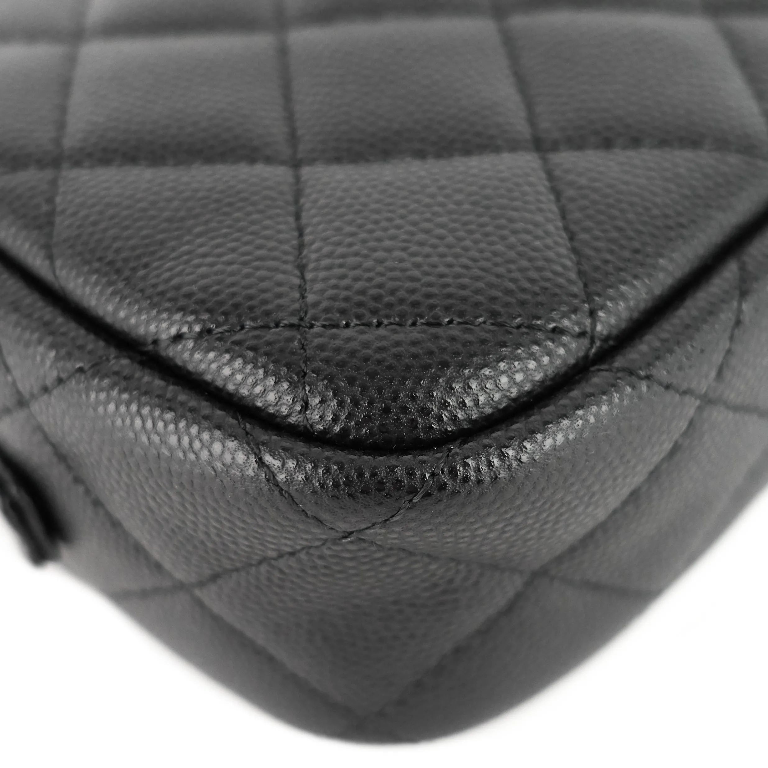 Camera Case Mini Caviar Leather Bag