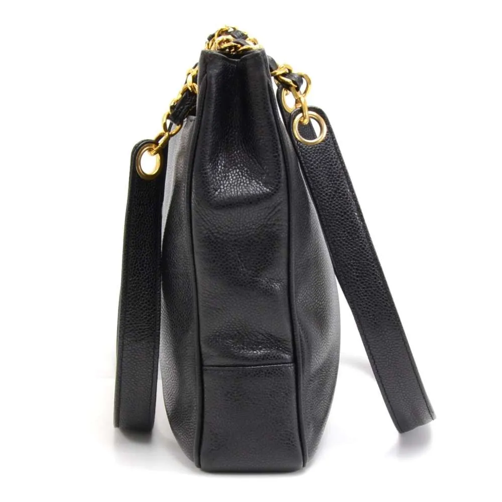 Caviar Leather CC Monogram Tote Bag