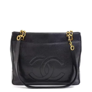 Caviar Leather CC Monogram Tote Bag