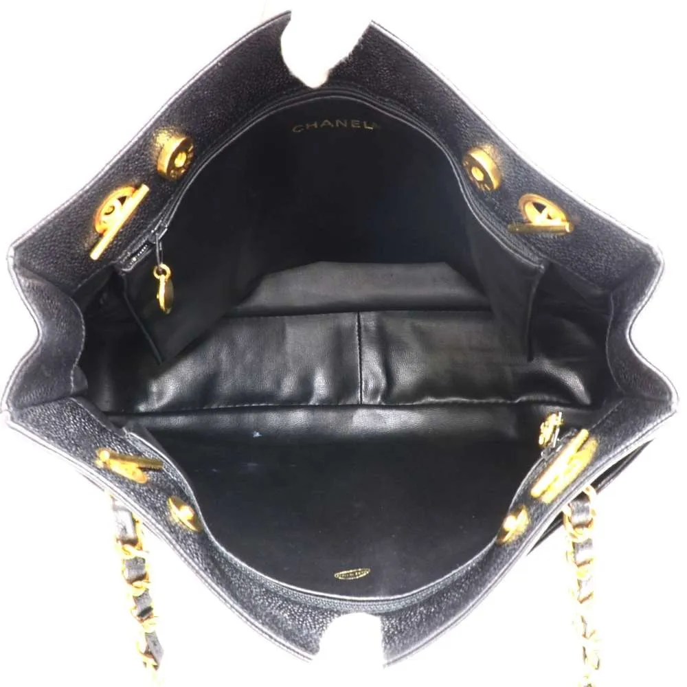 Caviar Leather CC Monogram Tote Bag