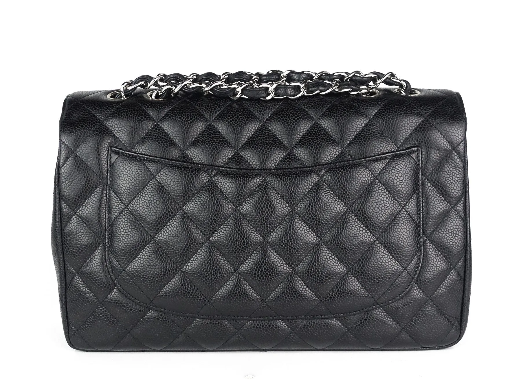 Caviar Leather Jumbo Flap Bag