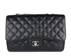 Caviar Leather Jumbo Flap Bag