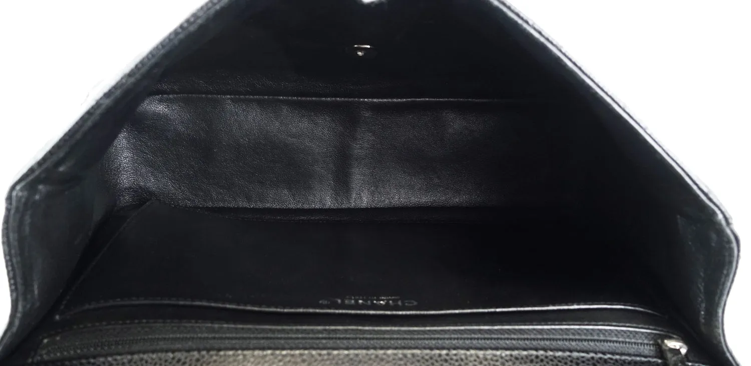 Caviar Leather Jumbo Flap Bag