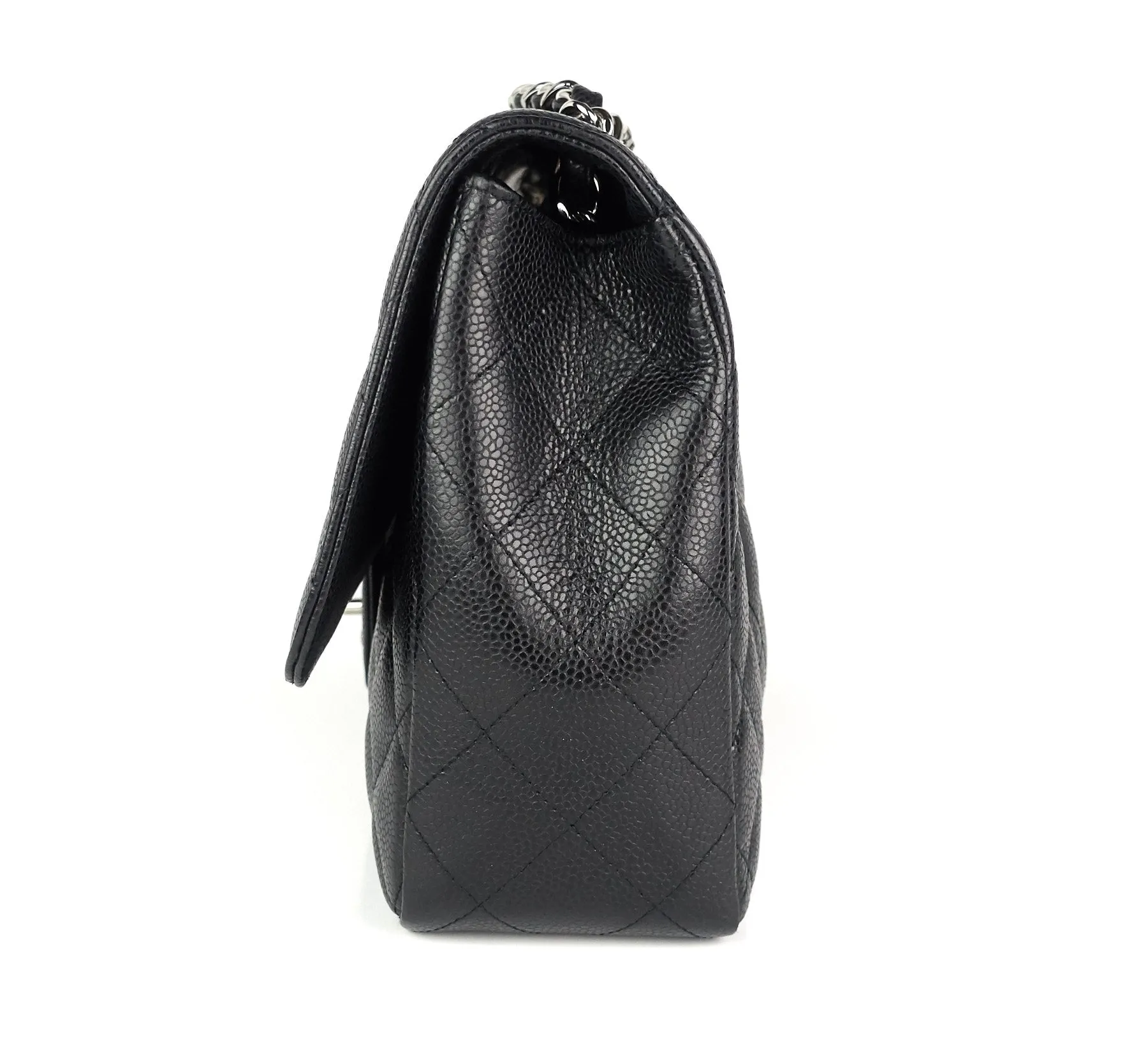 Caviar Leather Jumbo Flap Bag