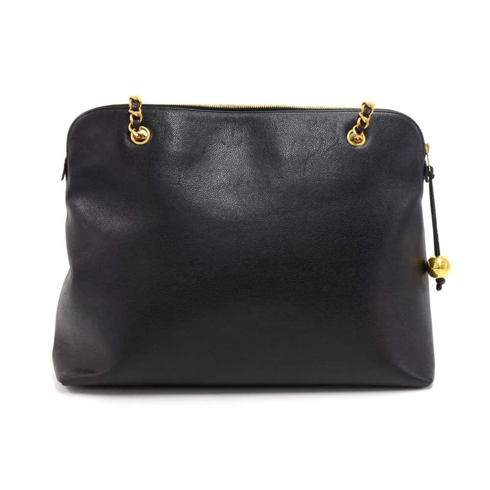 Caviar Leather Jumbo Tote Bag