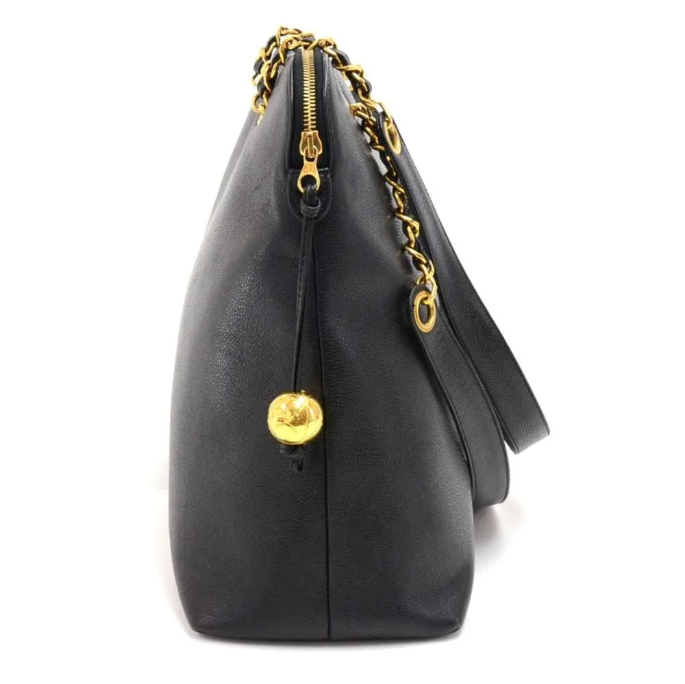 Caviar Leather Jumbo Tote Bag