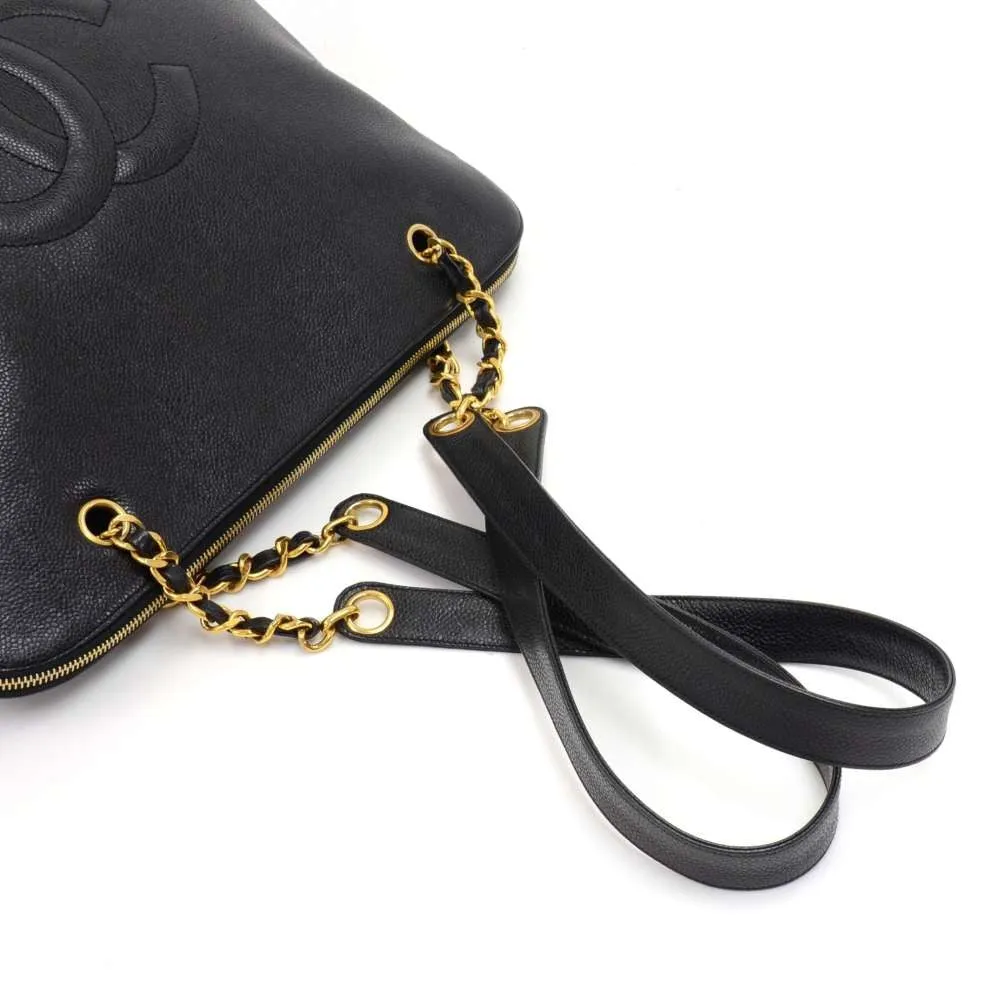 Caviar Leather Jumbo Tote Bag