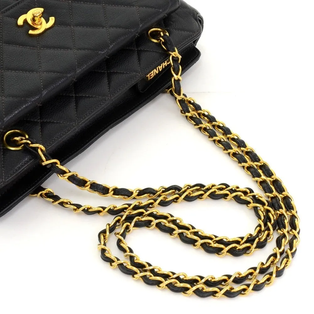 Caviar Leather Tote Bag