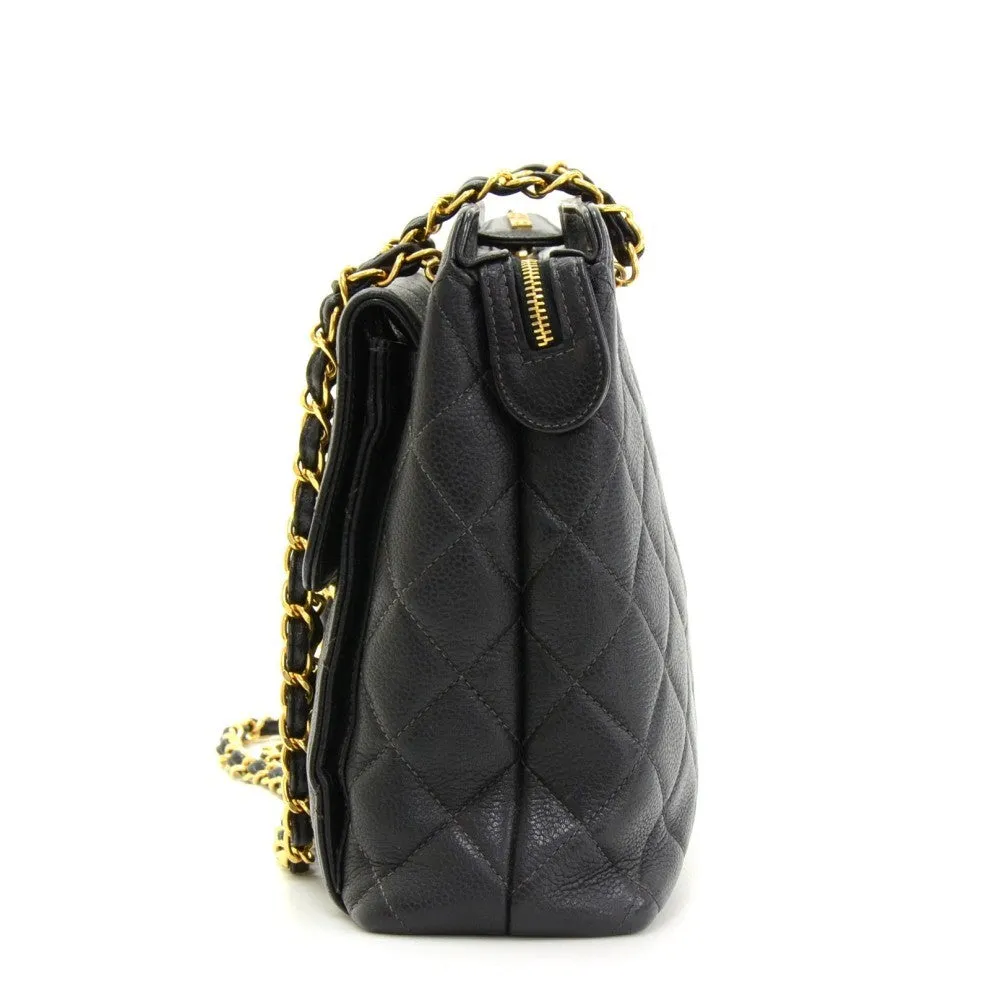 Caviar Leather Tote Bag