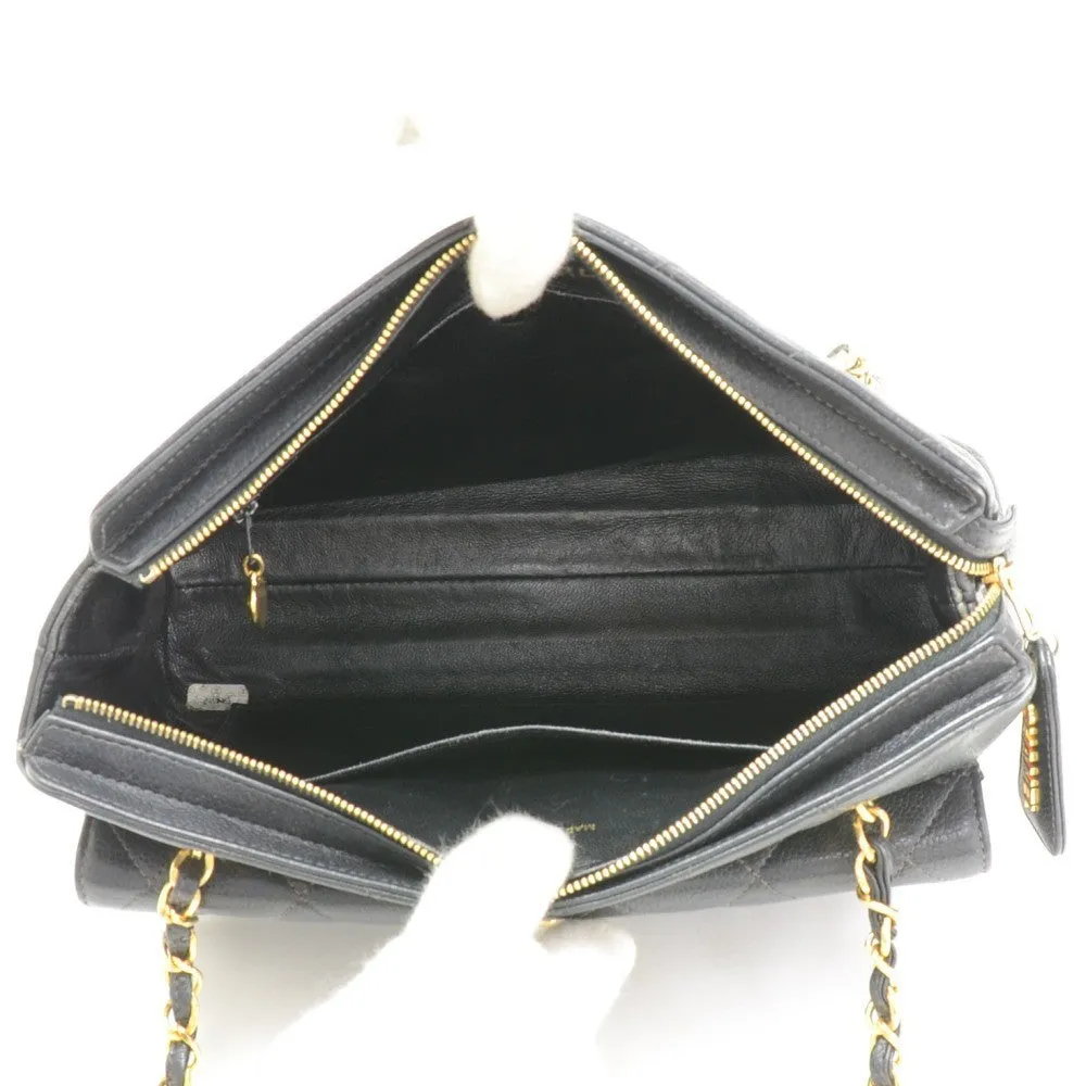 Caviar Leather Tote Bag