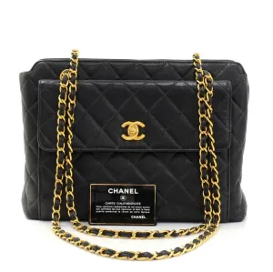 Caviar Leather Tote Bag