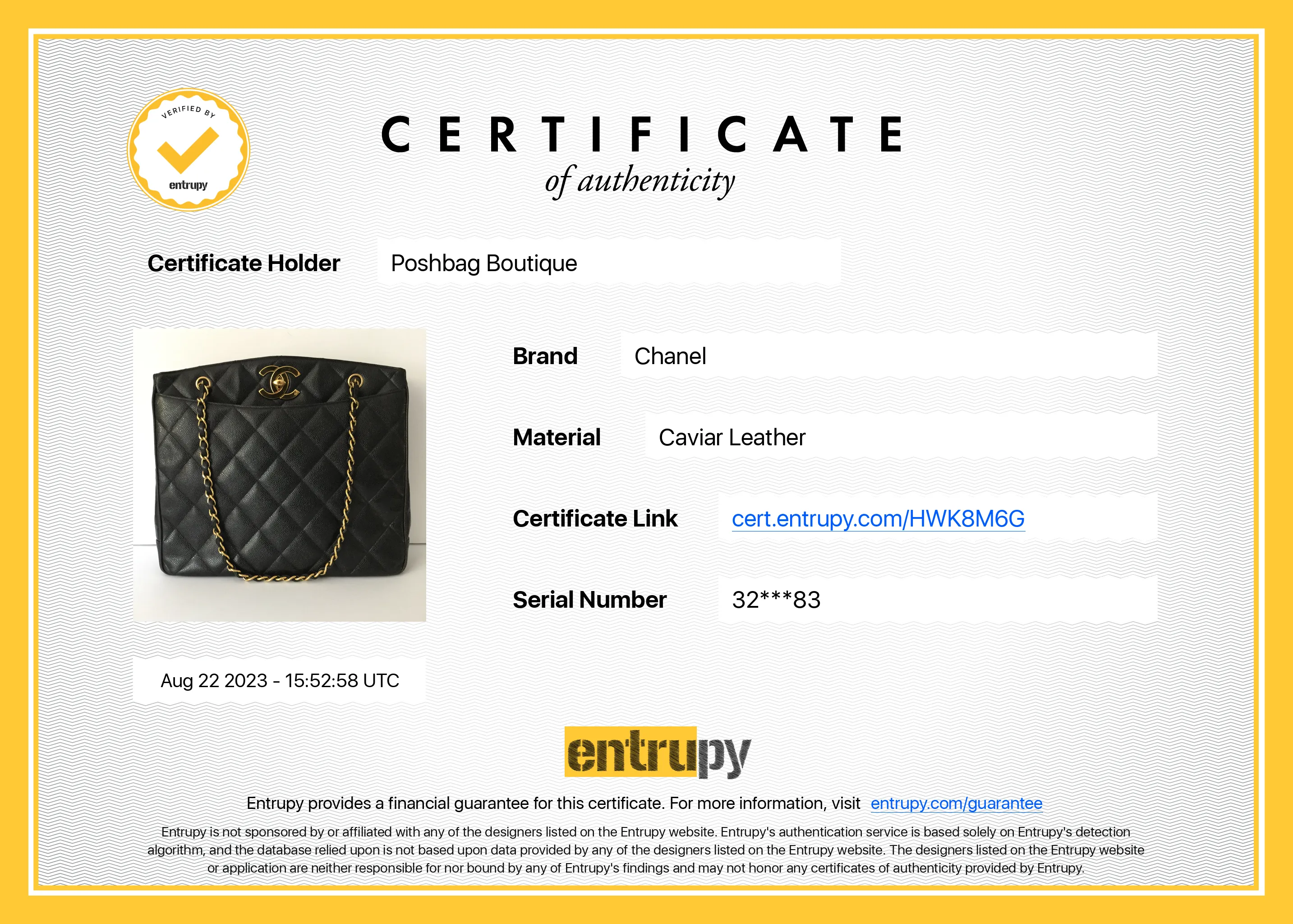 CC Turnlock Caviar Leather Bag