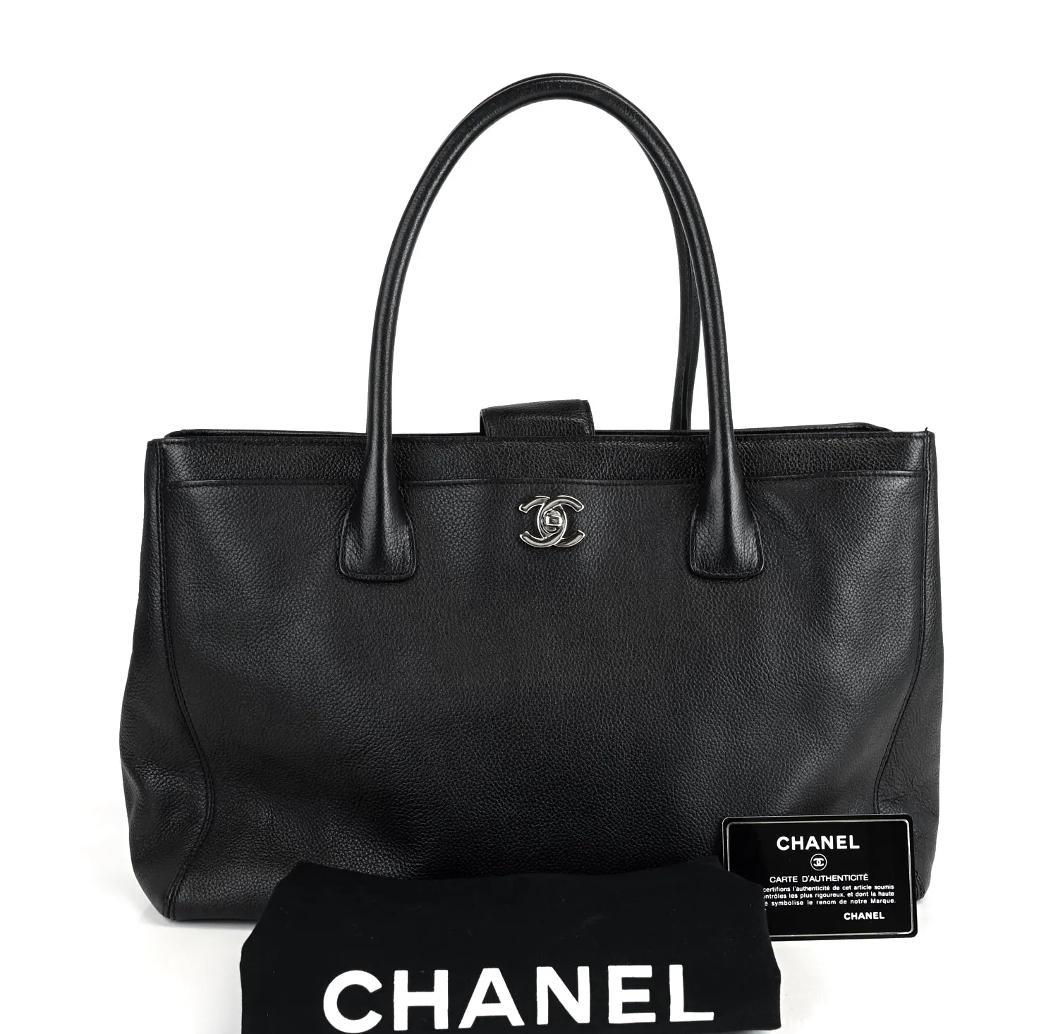 Cerf Executive XL Caviar Leather Tote Bag