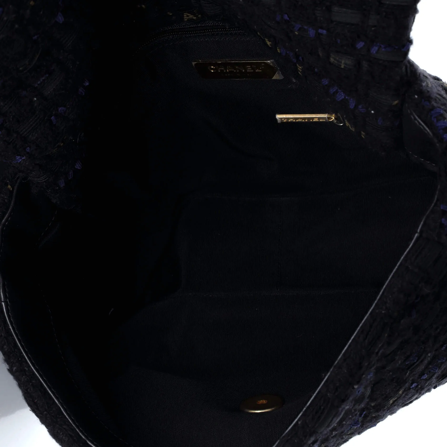 Chanel 19 Flap Bag Quilted Tweed And