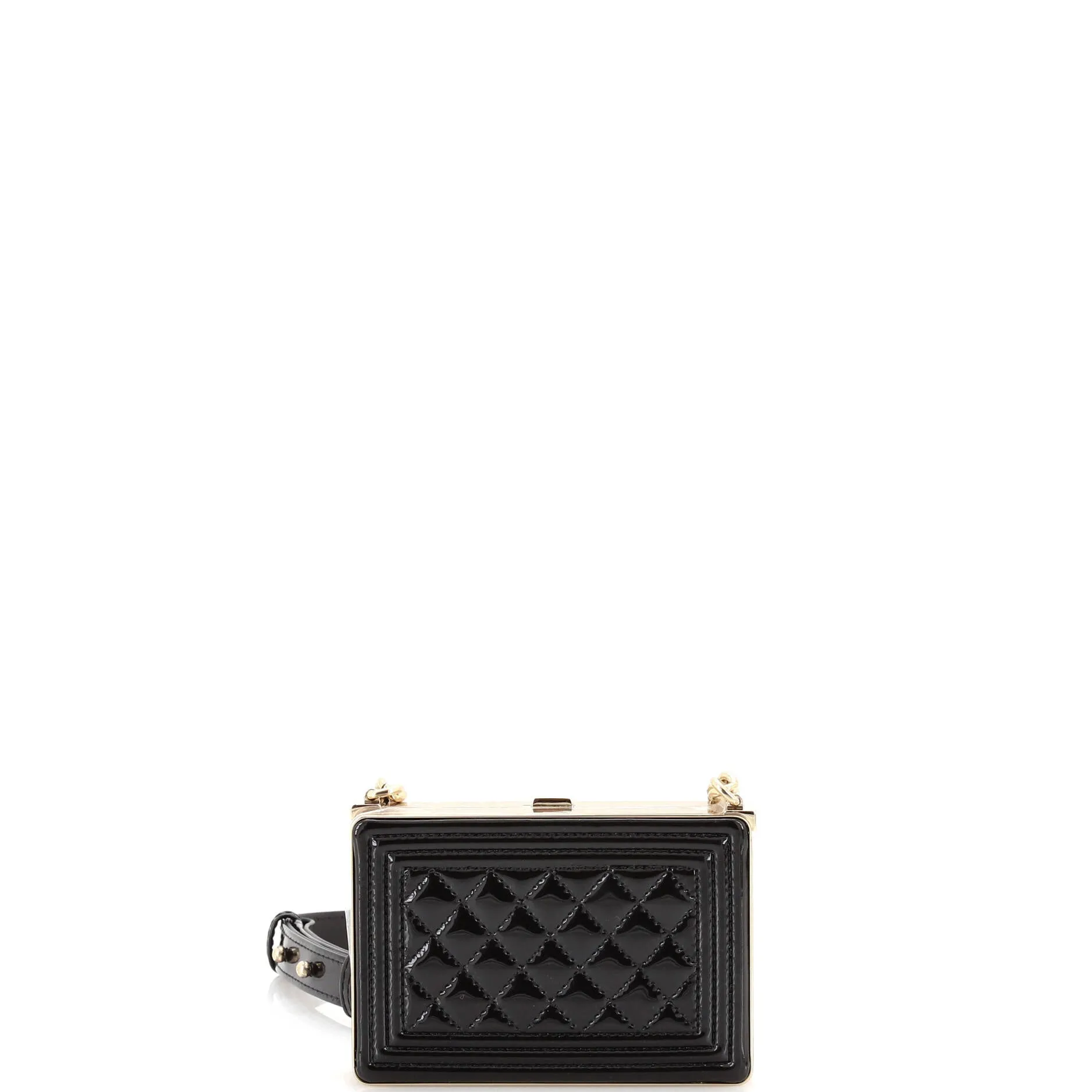 Chanel Boy Chain Box Minaudiere Quilted