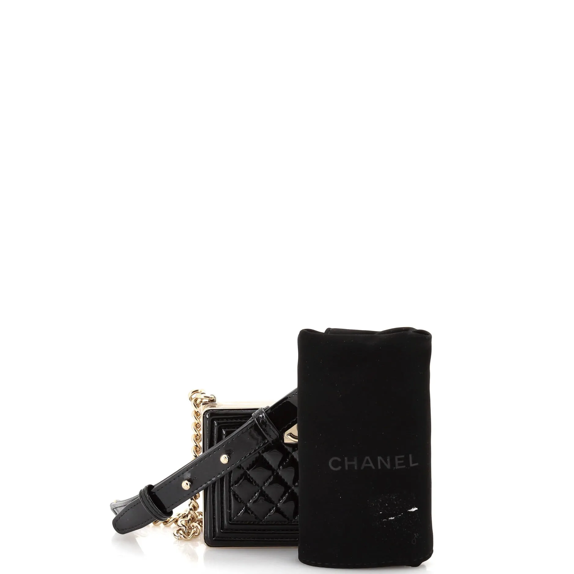 Chanel Boy Chain Box Minaudiere Quilted